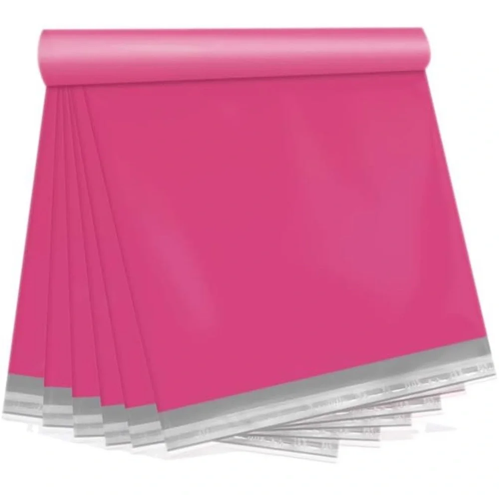 12 Pink Poly Mailers 10x13”
